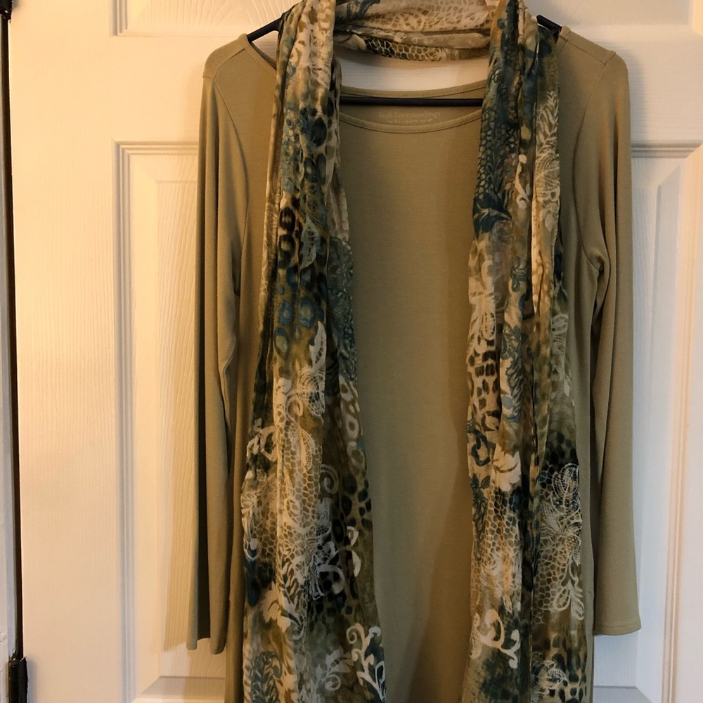 Tunic and scarf